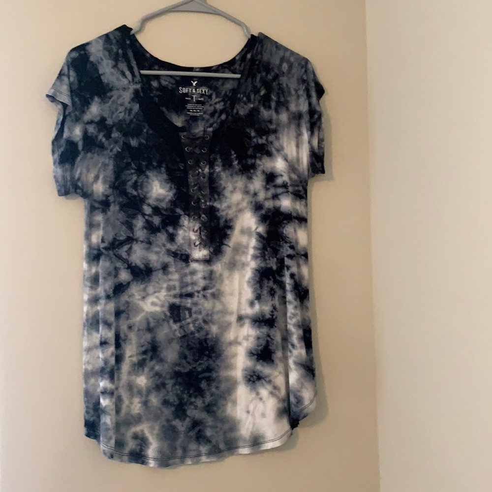 American eagle tie dye top